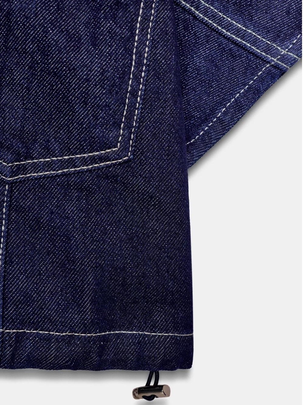 ZARA DENIM CROPPED TOP - Picture 12 of 16
